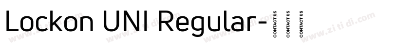 Lockon UNI Regular字体转换